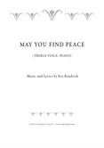 May You Find Peace (Voice, Piano)